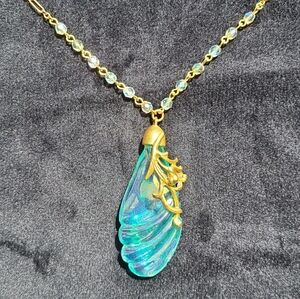 Fenton Glass Necklace Vintage